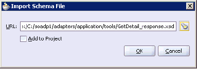 Import Schema File dialog