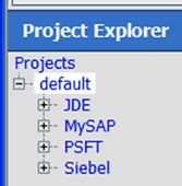 imported project folders