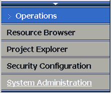 System Administration option
