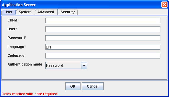 Add Target dialog box