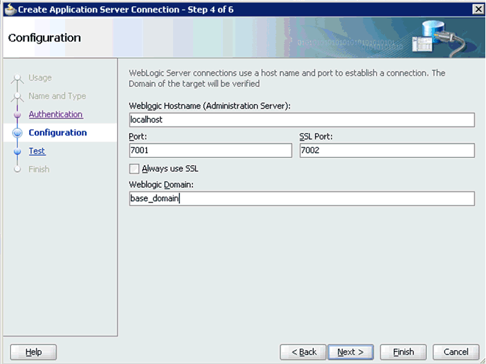 Configuration pane