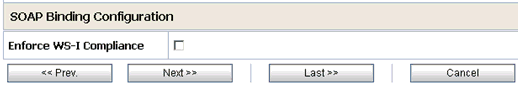 SOAP Binding Configuration