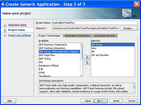 Creating a Task Flow Project