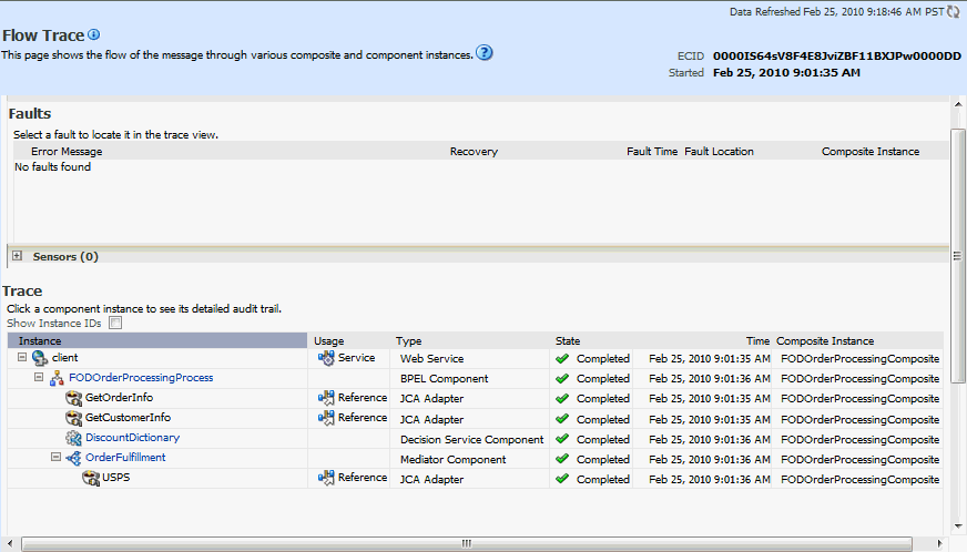 Opening Instance Detail Window