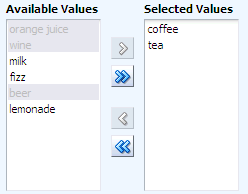 selectManyShuttle component