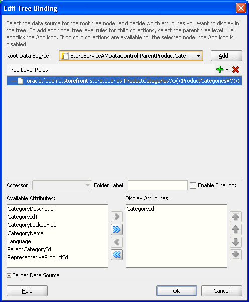 Shows the Edit Tree Binding dialog.