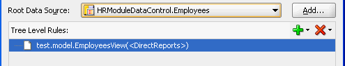 Shows a recursive tree rule.