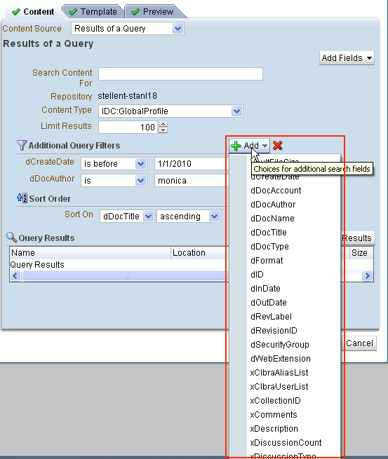 Identifying Content Type Properties