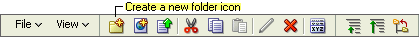 Create a new folder icon