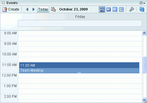 Events task flow