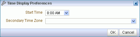 Time Display Preferences dialog box