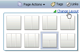 Change Layout link