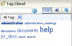 Tag cloud