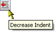 Decrease Indent icon