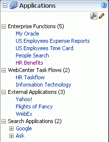 Arranging the Applications List