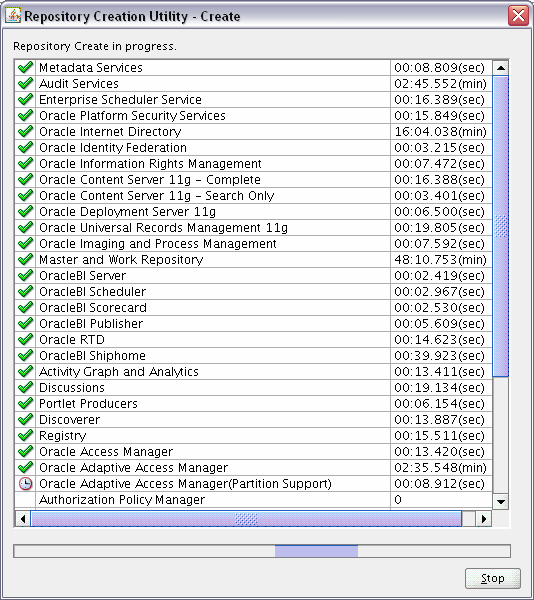 repository creation summary screen