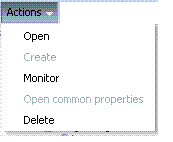 Actions Menu