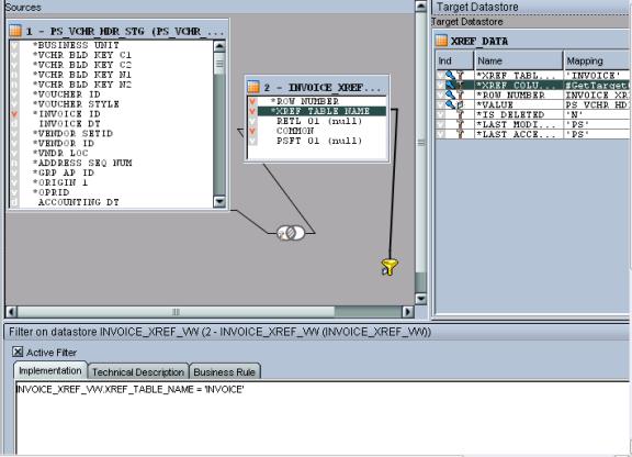 Filter for XREF_VW with a WHERE Clause to Filter Data