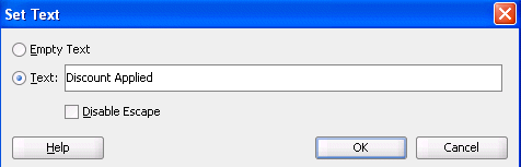 Set Text Dialog Box