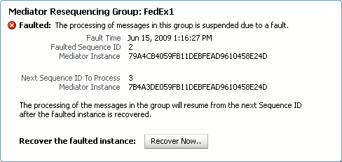 Faulted group message dialog