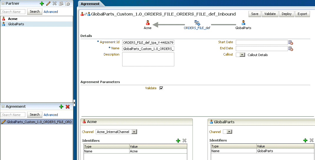 Creating an agreement