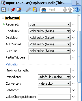 Properties that affect component behavior