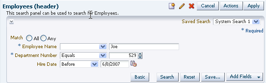 Query Component in Compact Mode