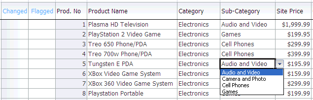 Runtime Dependent List of Values in Table Component Columns