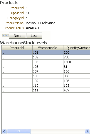 Prebuilt master-detail widget.