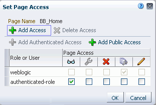 Setting Page Access for Blogs in Home Space