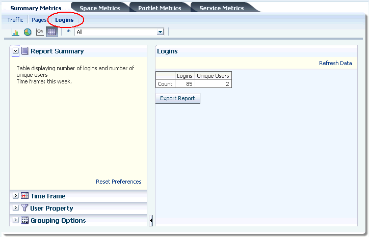 Analytics Task Flow - WebCenter Traffic