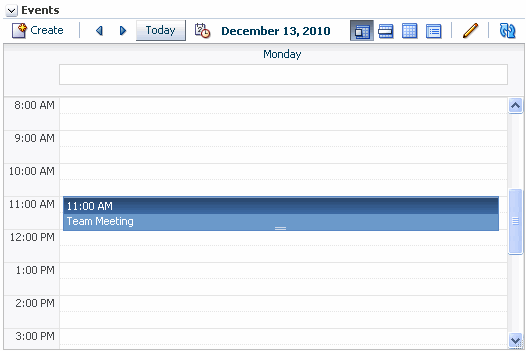 Events task flow