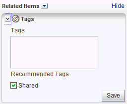 Related Items - Tags