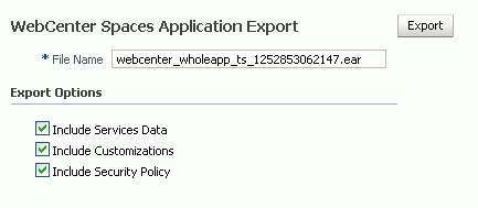 Select the Archive to be Exported