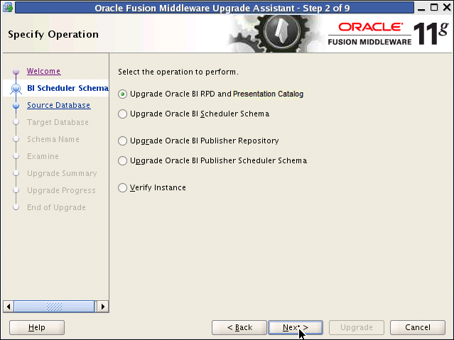 welcome screen