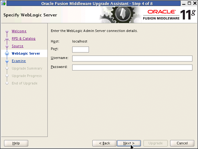 welcome screen
