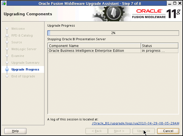 welcome screen