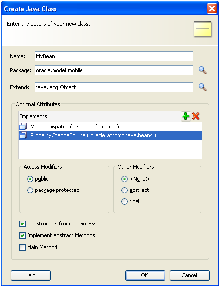 Adding custom classes