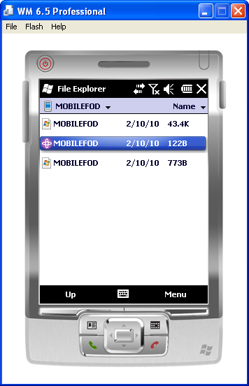 Select the MobileFOD executable to run demo.