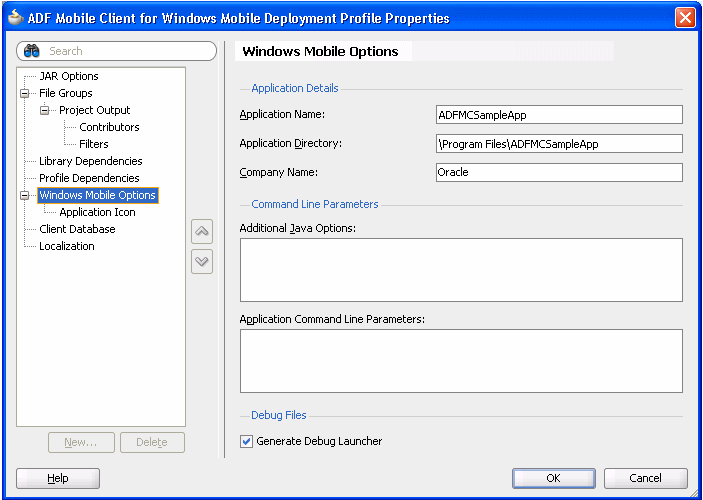 Generating Debug Launcher
