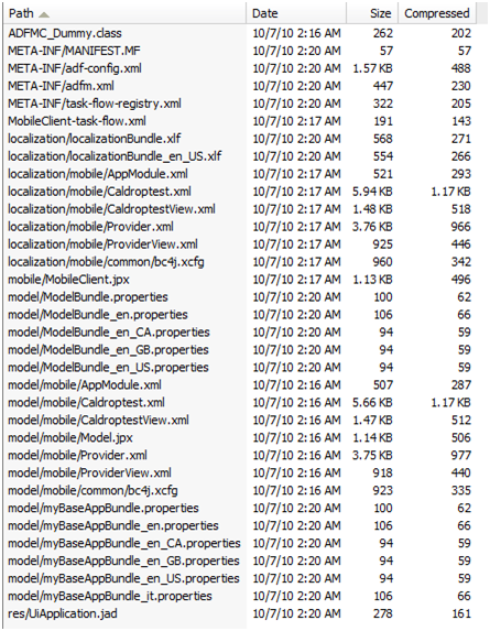 JAR shows manually added resource.