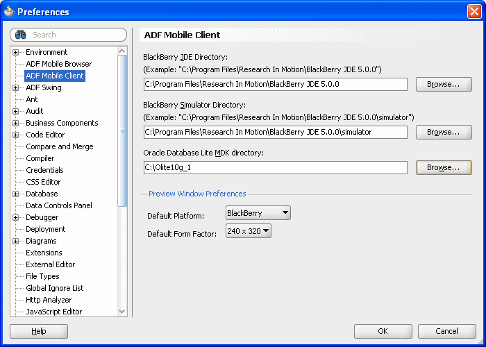 Setting JDE Location for Deployment