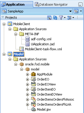 Business events generated for a mobile entity object