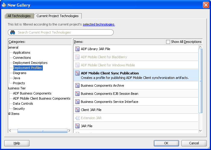 Select Client Sync Publication.
