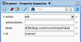 Scanner in Property Inspector