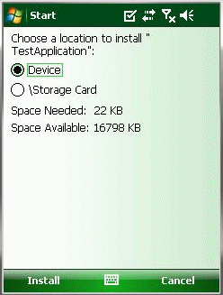 Installing Application to a Device