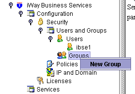 New Group selected