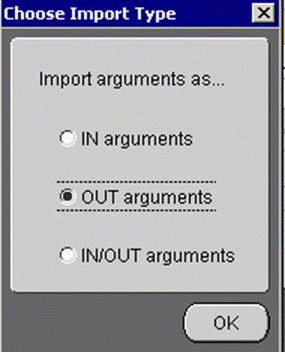 Choose Import Type dialog box