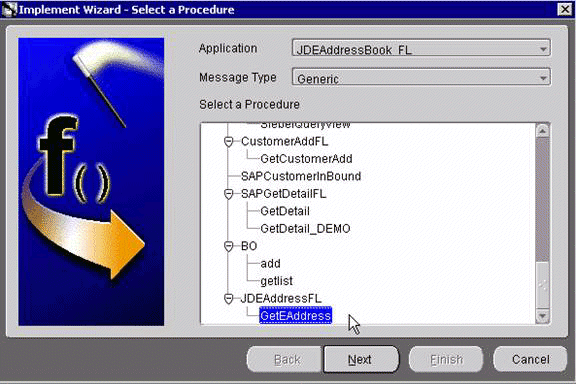 Creating a new implemented procedure