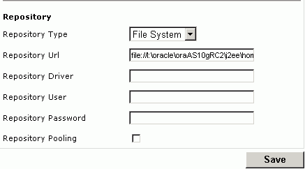 BSE repository settings